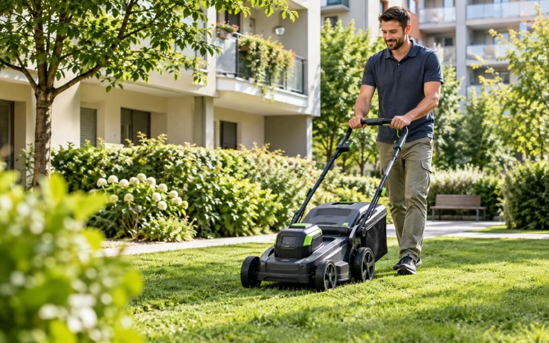 Gestione del verde condominiale: perché scegliere il tagliaerba a batteria per azzerare i rumori